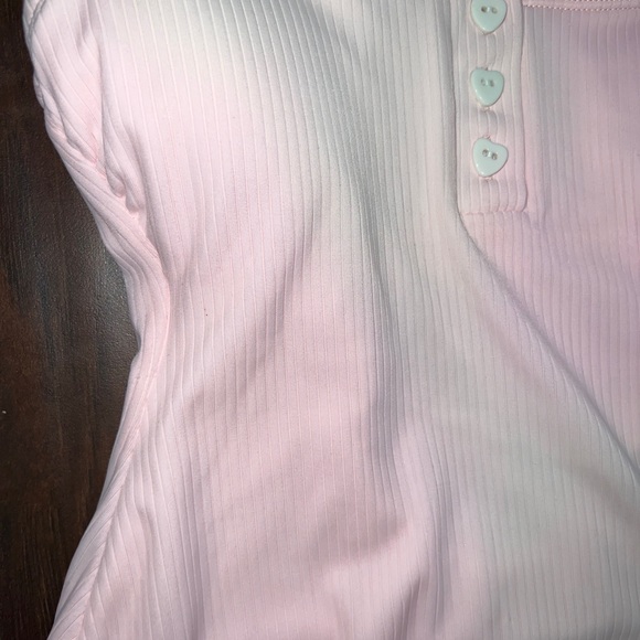 Stoney Clover Lane x Target Pink Ribbed Henley One Piece Swimsuit Size XS - Picture 4 of 10